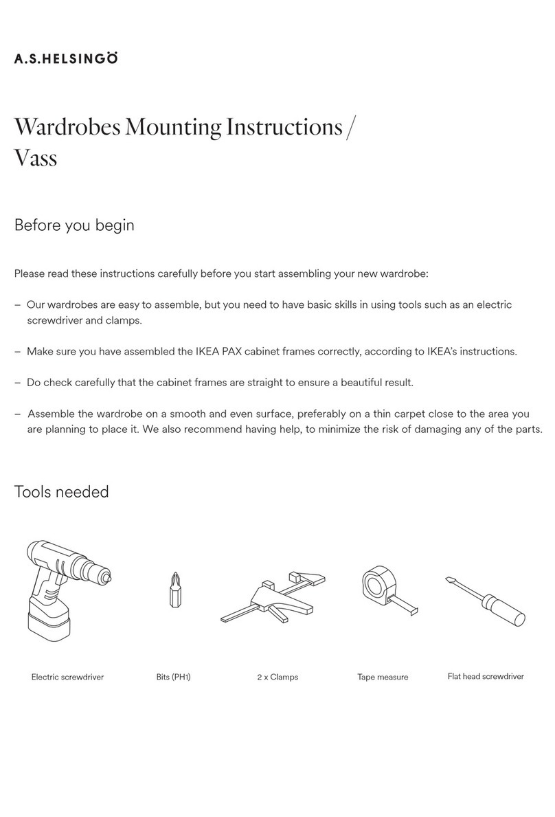 A.S.HELSINGO Vass Mounting instructions