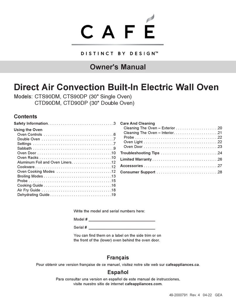 Cafe CTD90DM owner's manual