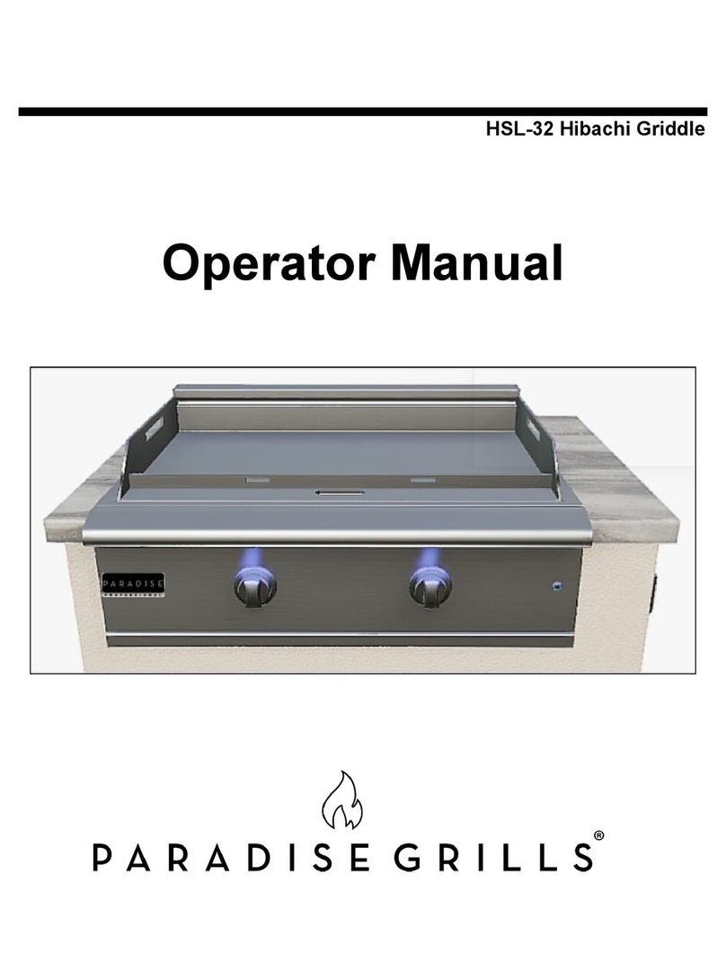 PARADISE GRILLS HSL-32 User manual