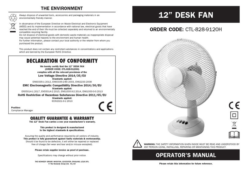 Kennedy CTL-828-9120H Operator's manual Kennedy CTL-828-9120H Operator's manual