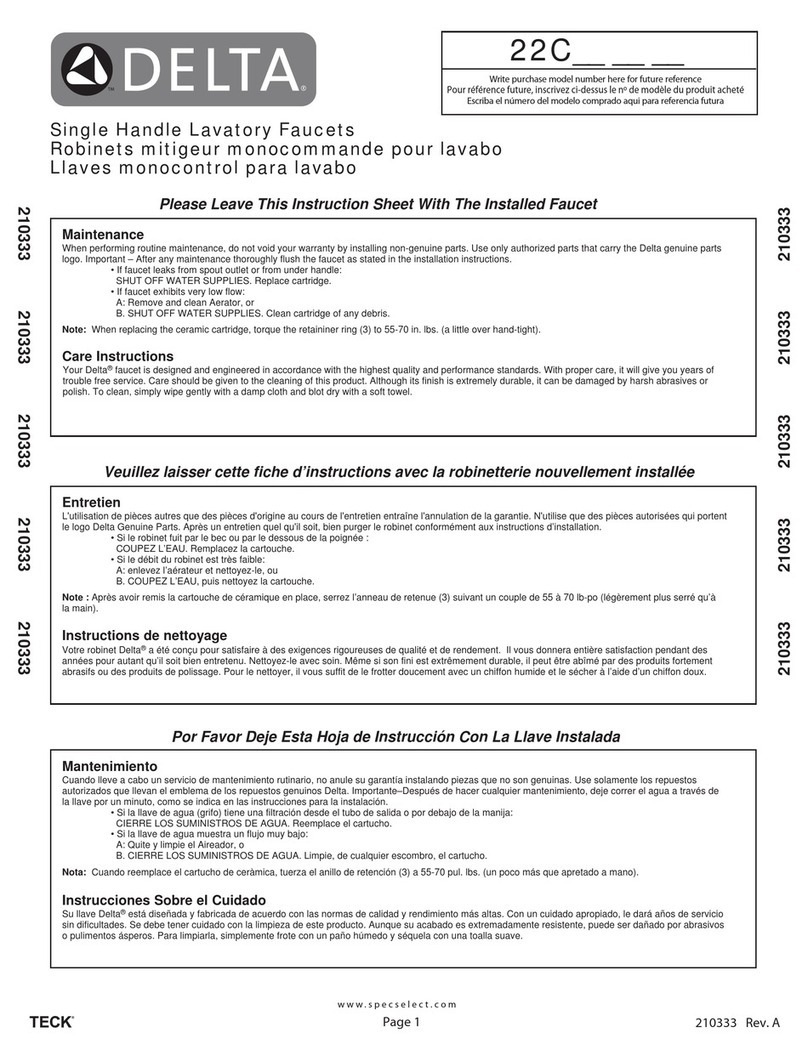 Delta 22C101 User manual