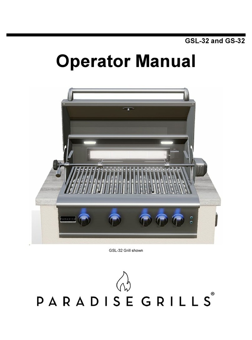 PARADISE GRILLS GSL-32 Operator's manual