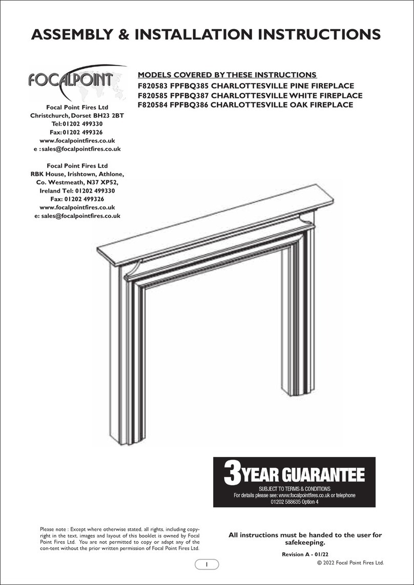 Focal Point F820583 Assembly/installation instructions Focal Point F820583 Assembly/installation instructions