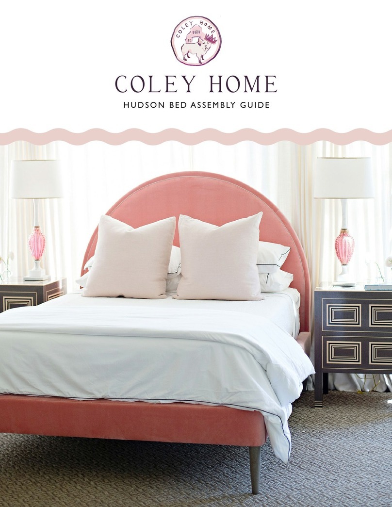 COLEY HOME HUDSON BED Assembly guide