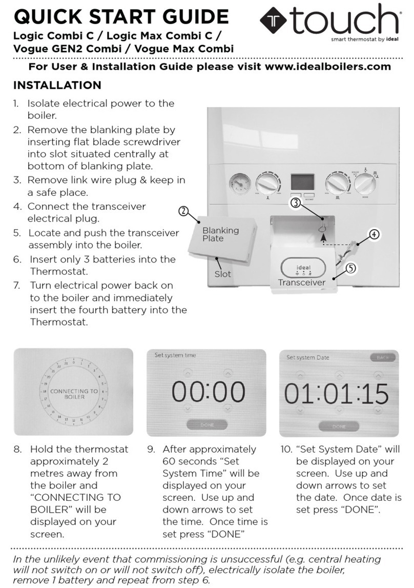 IDEAL Touch Logic Combi C User manual