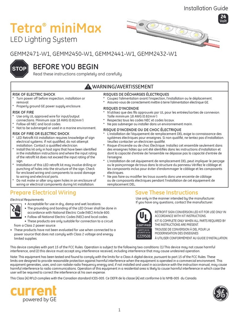GE Current Tetra miniMax User manual