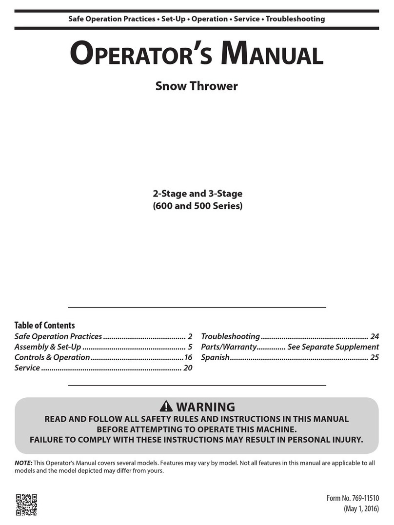 MTD 600 Series User manual