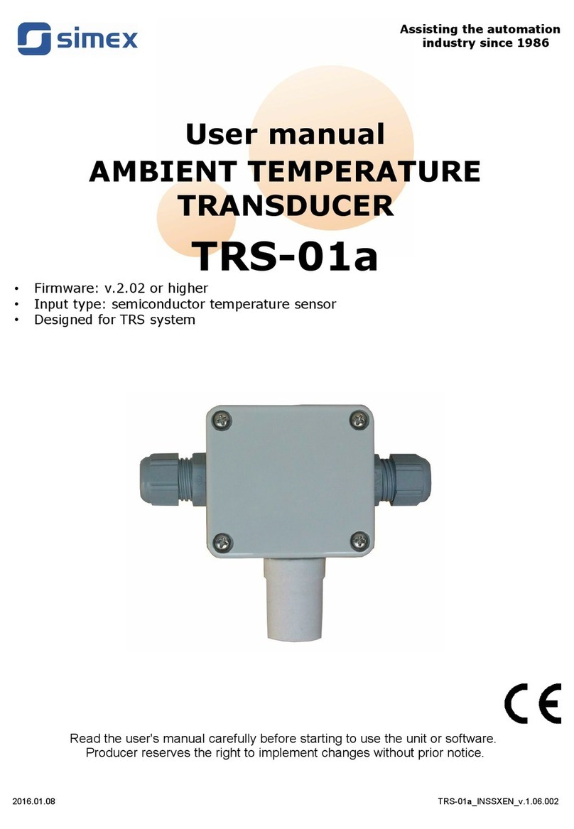 Simex TRS-01a User manual