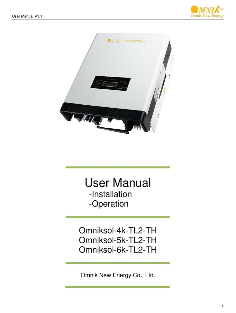 Omnik New Energy Omniksol-5k-TL2-TH user manual
