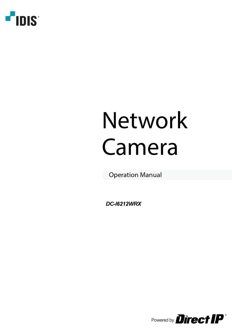 Idis DC-I6212WRX Operation manual