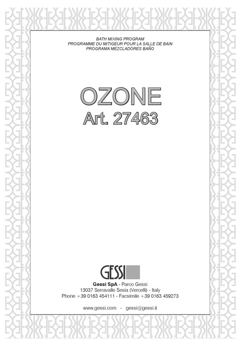 Gessi OZONE 27463 Troubleshooting guide