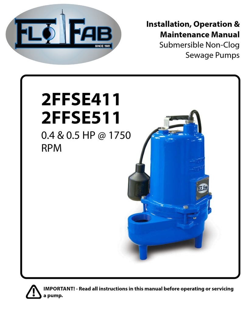 Flofab 2FFSE411 Installation, operation & maintenance manual