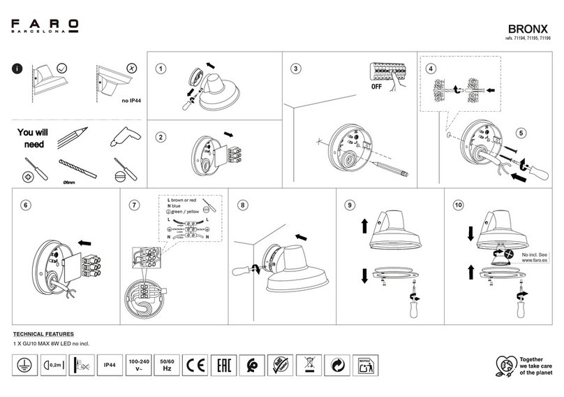 Faro Barcelona BRONX 71194 User manual