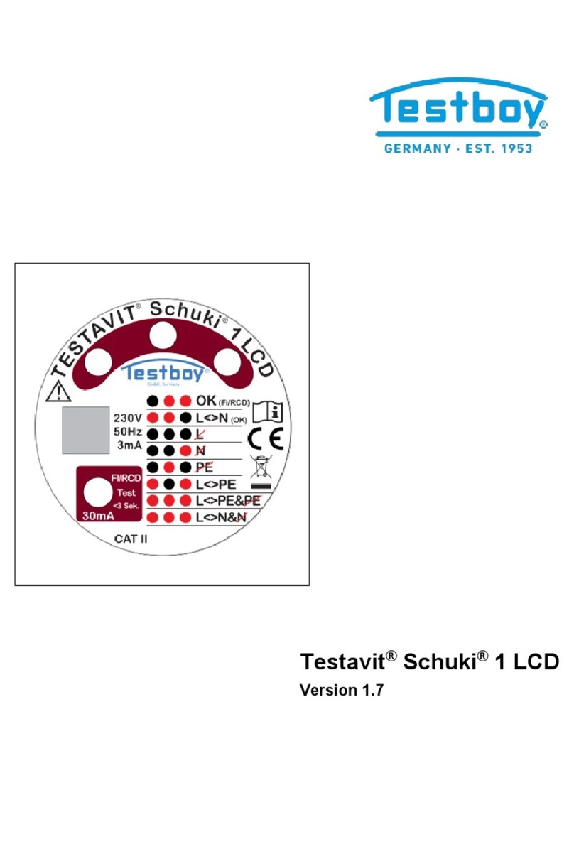 Testboy Testavit Schuki 1 LCD operating instructions