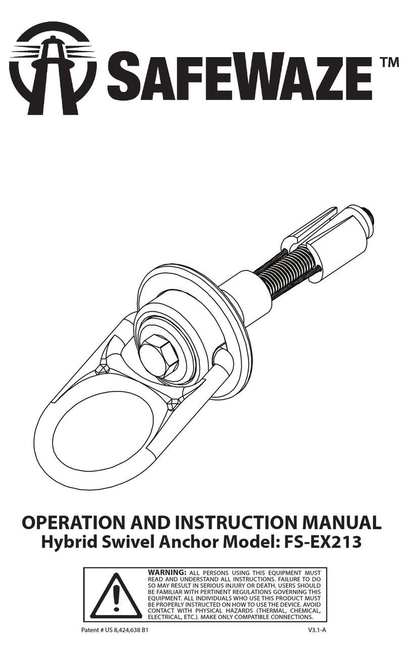SafeWaze FS-EX213 Operation and instruction manual