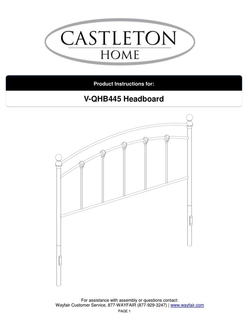 Castleton Home V-QHB445 Instruction sheet Castleton Home V-QHB445 Instruction sheet