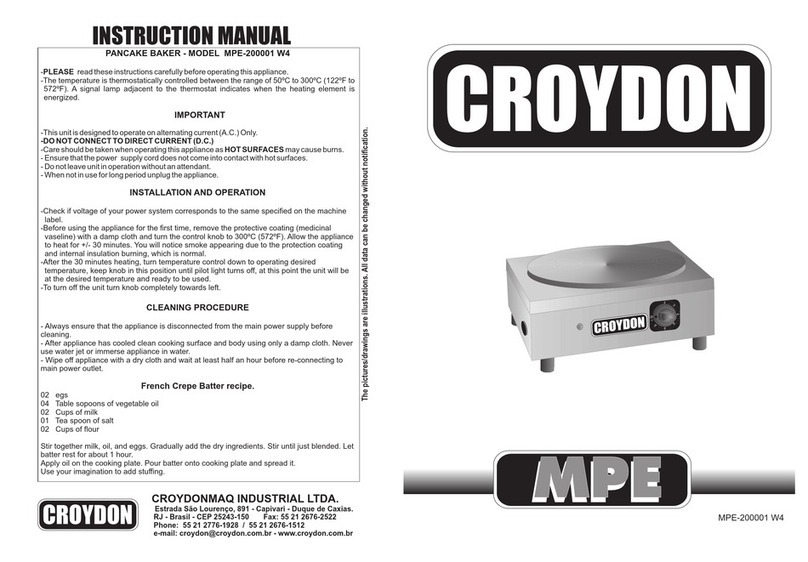 croydon MPE-200001 W4 instruction manual