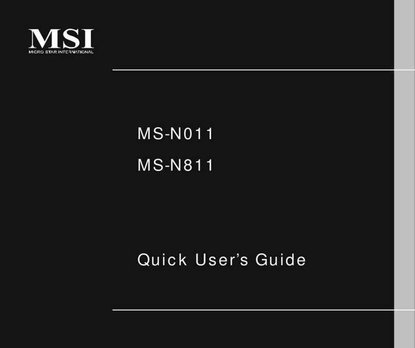 MSI MS-N011 Quick user guide