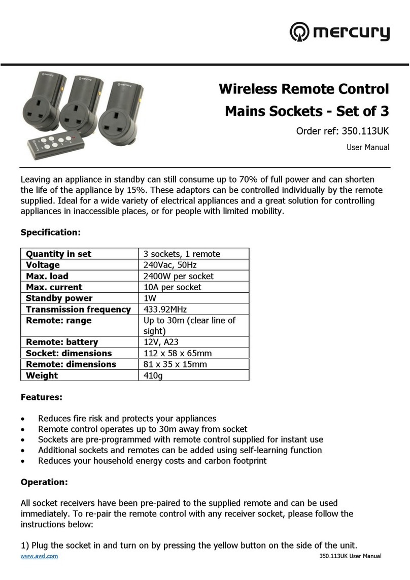 Mercury 350.113UK user manual