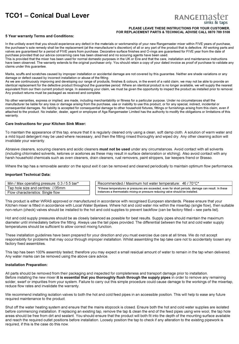 Range Master TCO1 user manual Range Master TCO1 user manual
