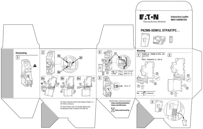 Eaton XTPAXTPC Series User manual