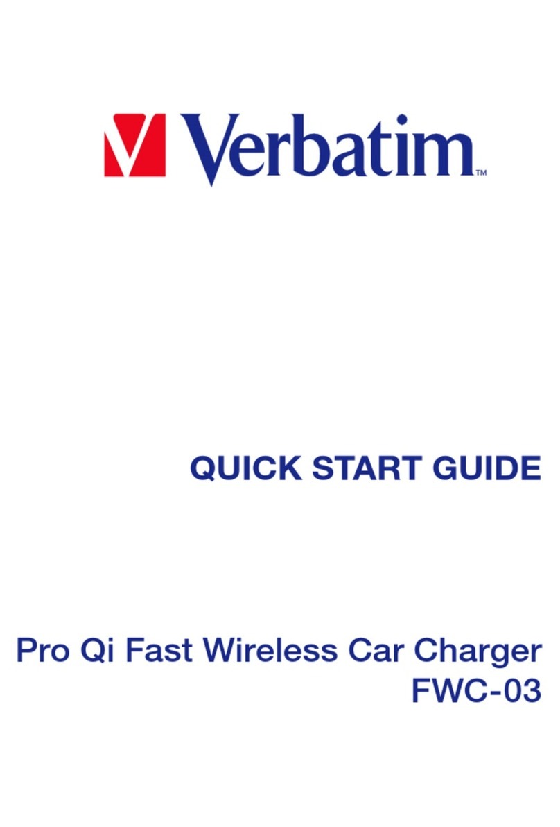 Verbatim Qi Pro quick start guide