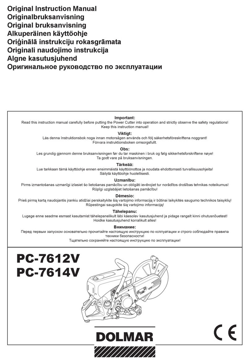 Dolmar PC-7612V Original instruction manual
