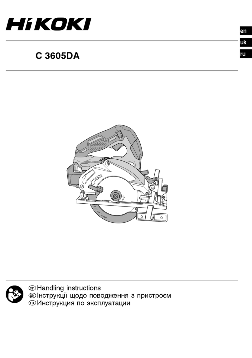 HIKOKI C 3605DA Handling instructions