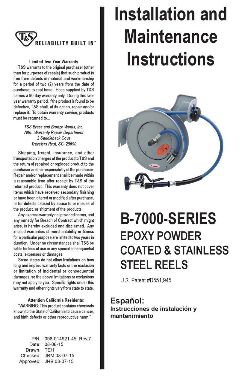 T&S B-7000 Series User manual