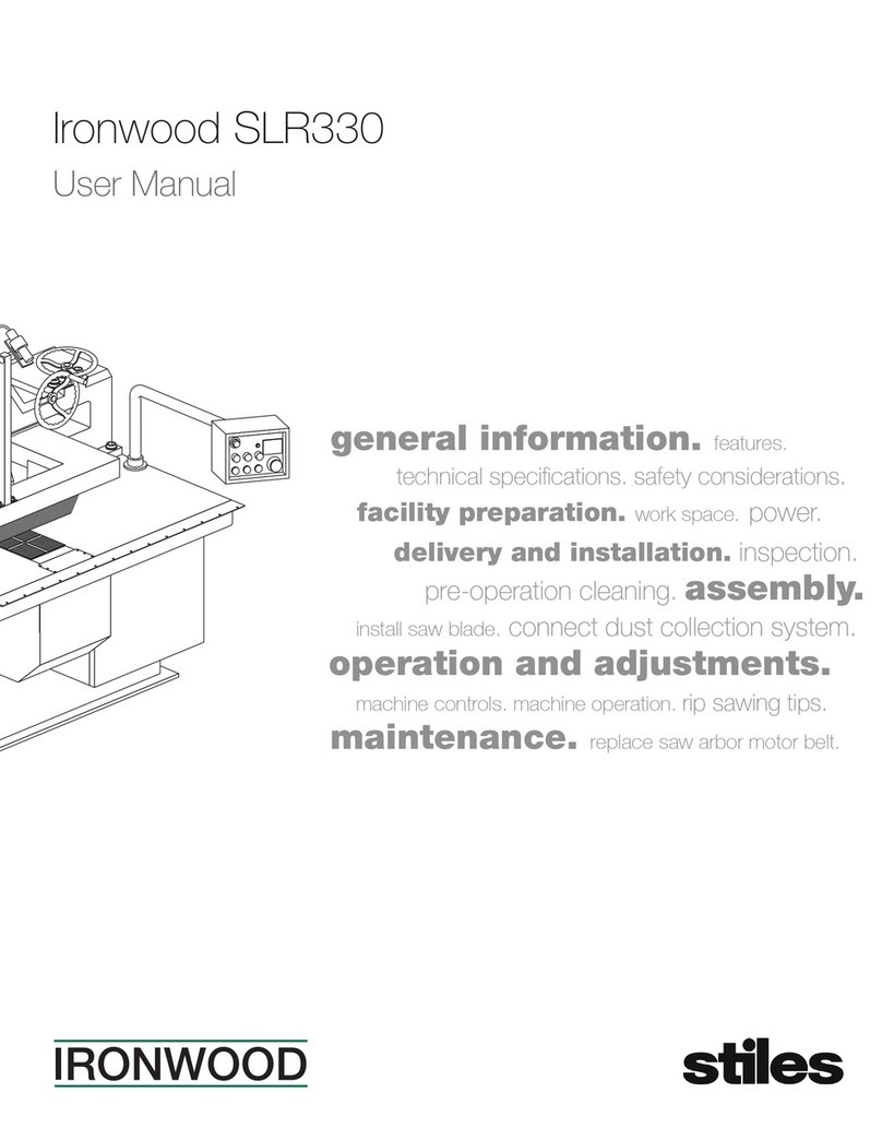 Stiles Ironwood SLR330 user manual