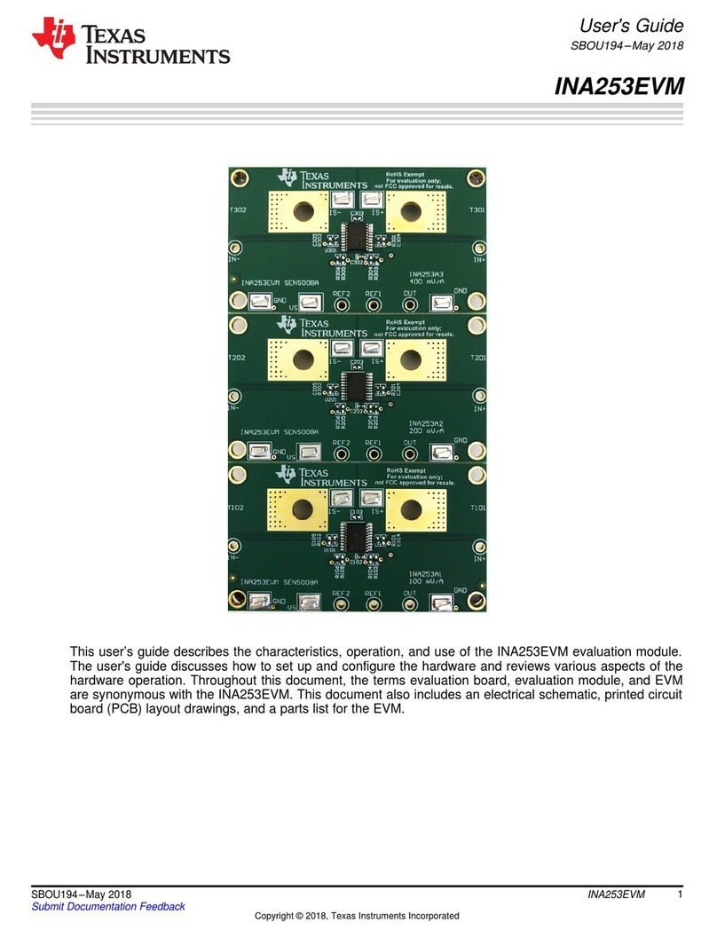 Texas Instruments INA253EVM User manual