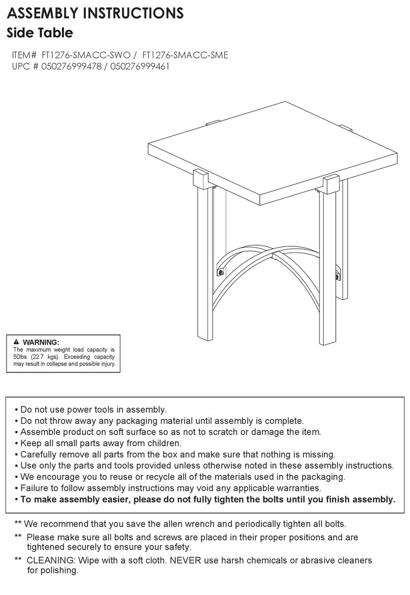 Cheyenne Products FT1276-SMACC-SWO Assembly instructions