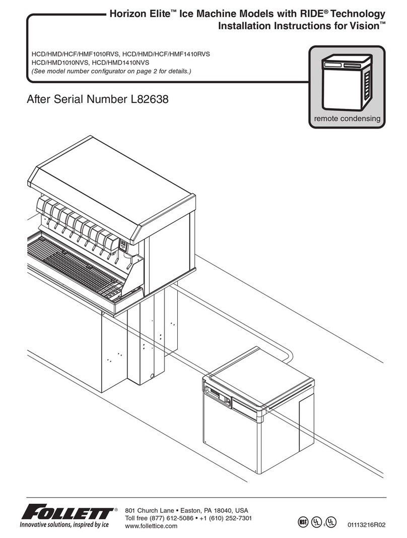 Follett Horizon Elite Chewblet HCD1010RVS User manual