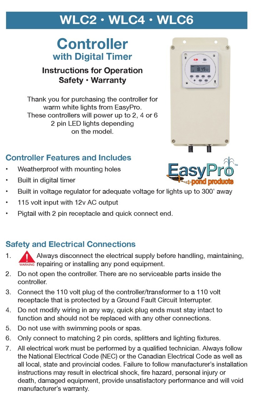 EasyPro WLC2 Use and care manual