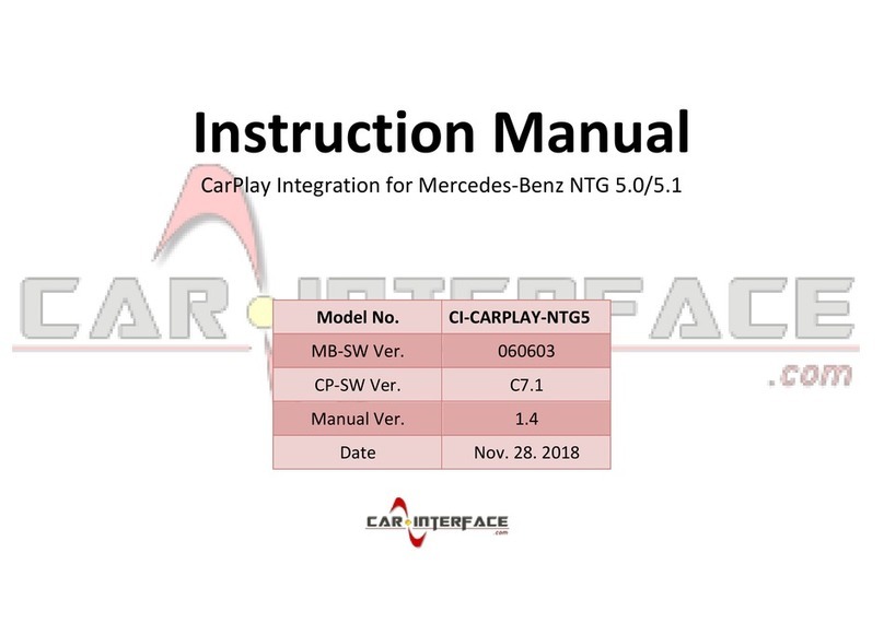 Car-Interface CI-CARPLAY-NTG5 User manual