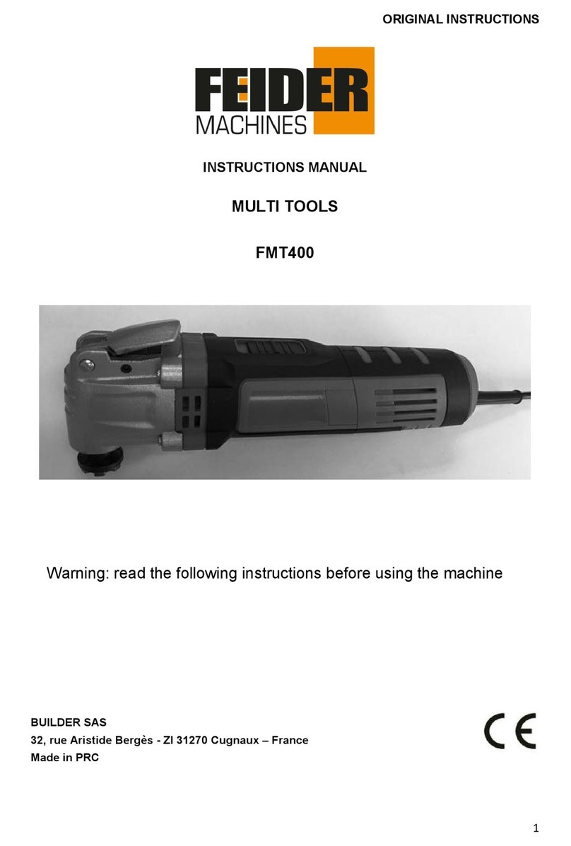 Feider Machines FMT400 Original instructions