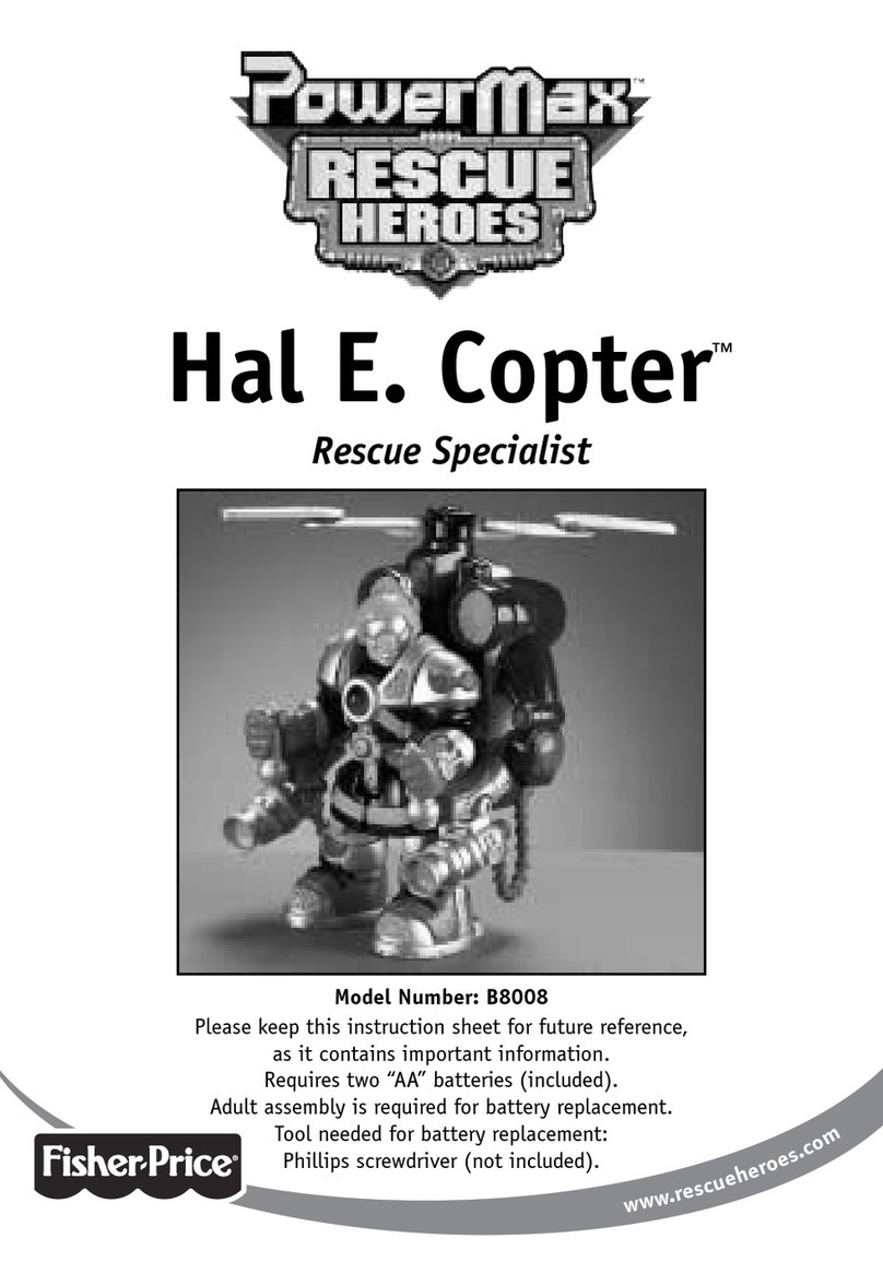 Fisher-Price PowerMax Rescue Heroes Hal. E. Copter User manual