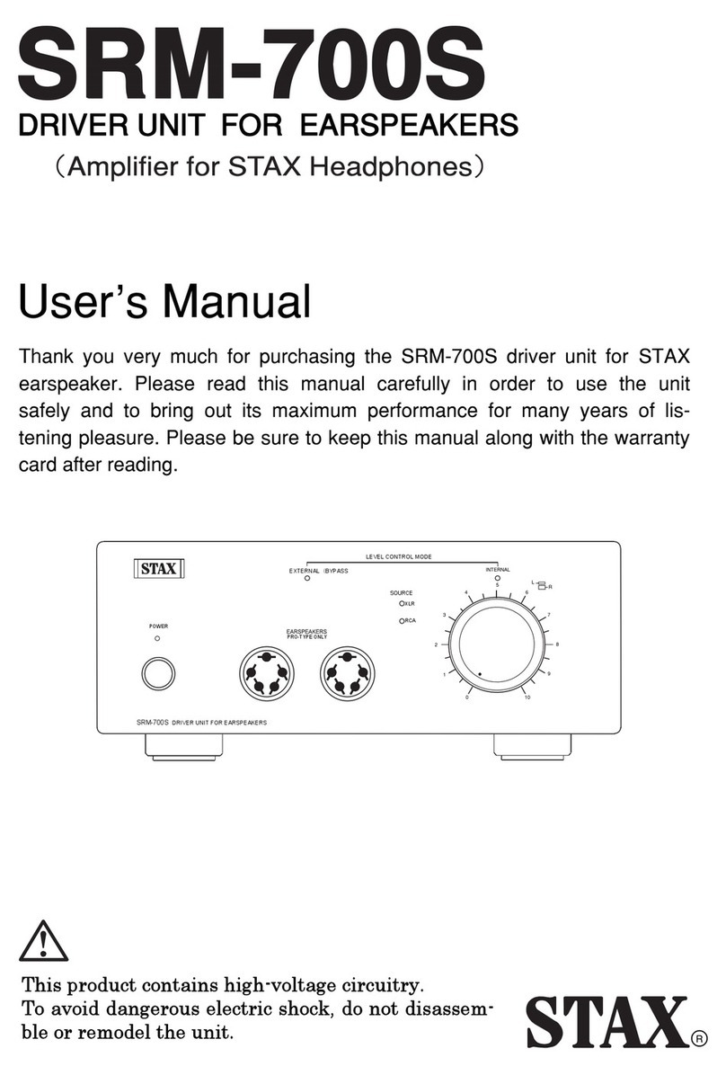 STAX SRM-700S User manual