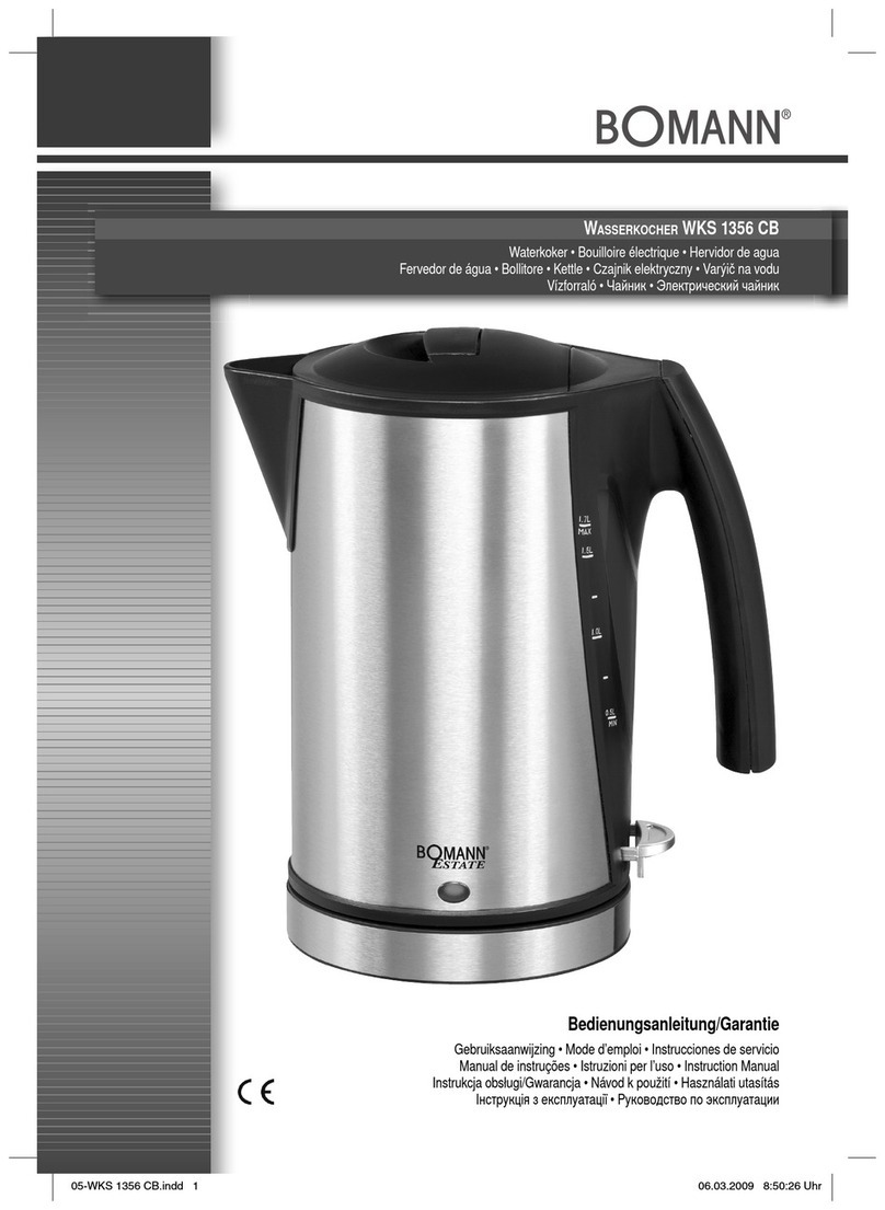 BOMANN WKS 1356 CB instruction manual
