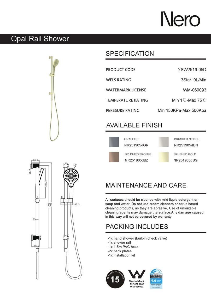 Nero Opal YSW2519-05D quick start guide