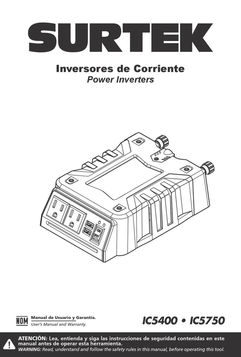 Surtek IC5400 User manual and warranty