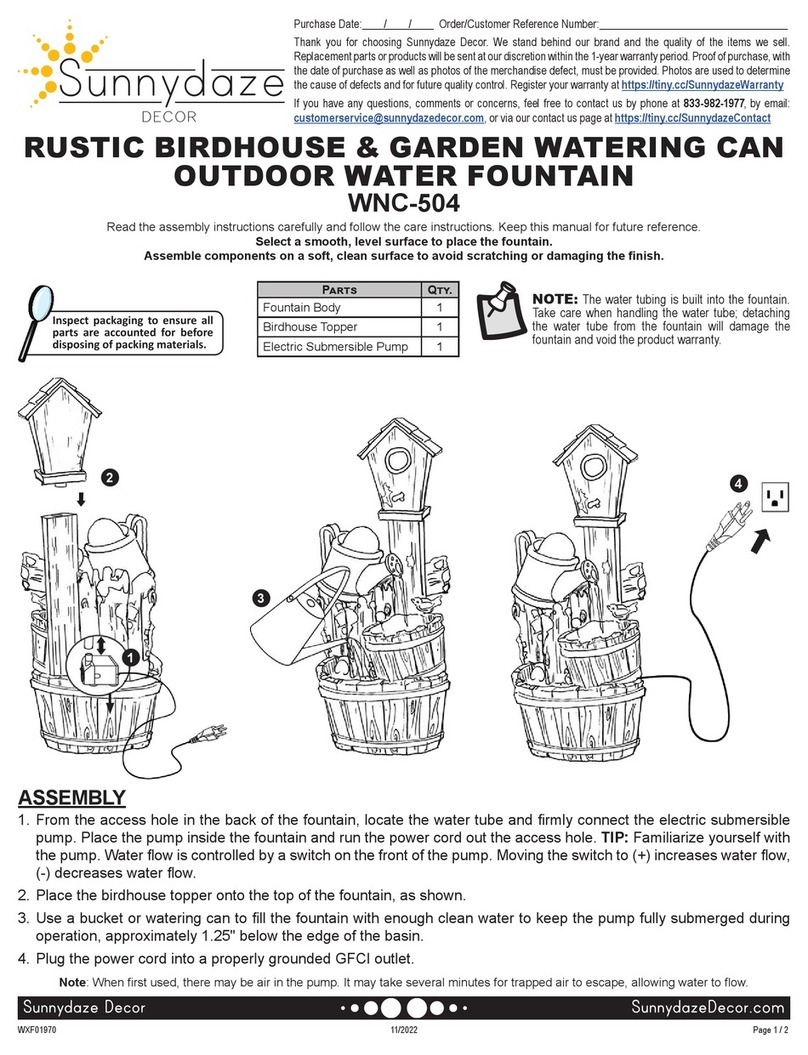 Sunnydaze Decor RUSTIC BIRDHOUSE & GARDEN WATERING CAN manual