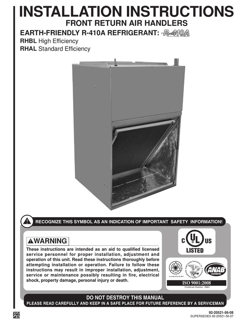 Rheem RHBL Series installation instructions