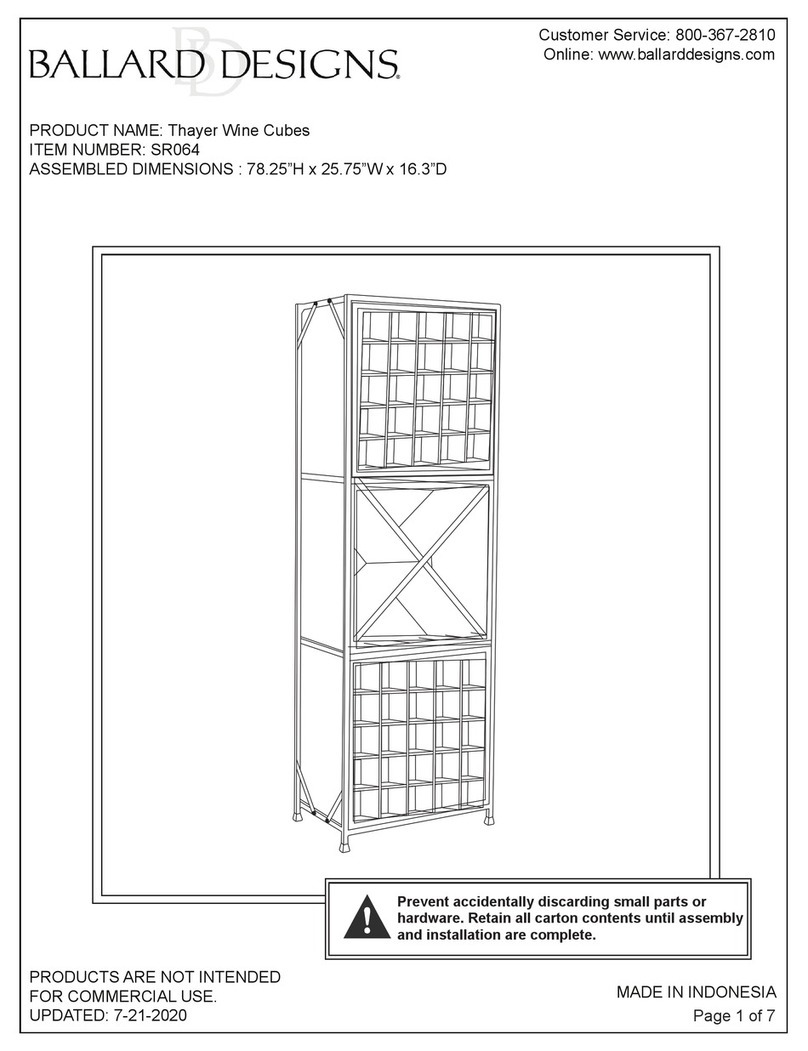Ballard Designs SR064 quick start guide