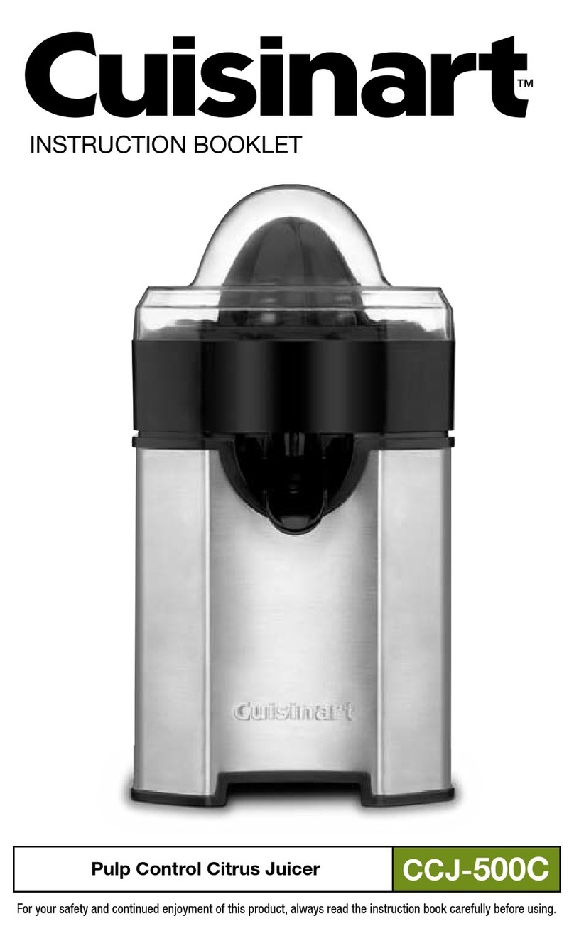 Cuisinart CCJ-500C Instruction booklet