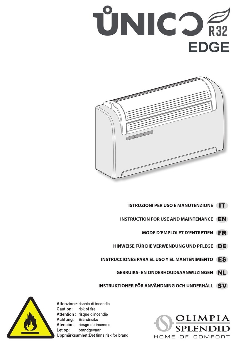 Olimpia splendid Unico Edge 30 SF EVA Specification sheet