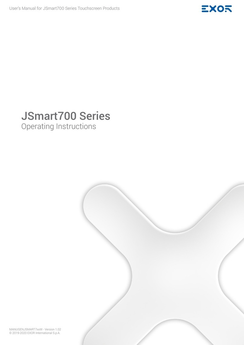 Exor JSmart 710 User manual Exor JSmart 710 User manual