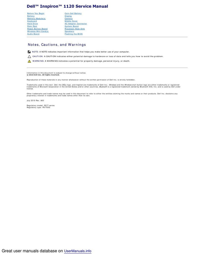 Dell P07T002 User manual