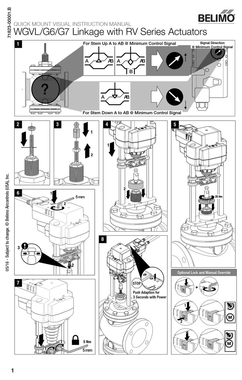 Belimo WGVL RV Series instruction manual