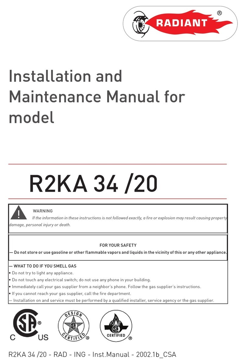 Radiant R2KA 34/20 Manual